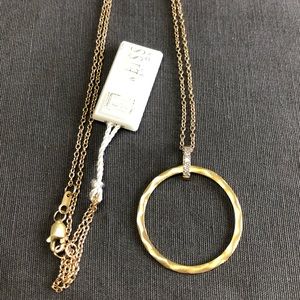 I.Reiss 14K Gold Diamond Pendant Necklace